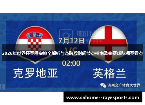 2026年世界杯赛程安排全解析与各阶段时间节点指南及参赛球队观赛看点 2026年世界杯赛程安排全解析与各阶段时间节点指南及参赛球队观赛看点